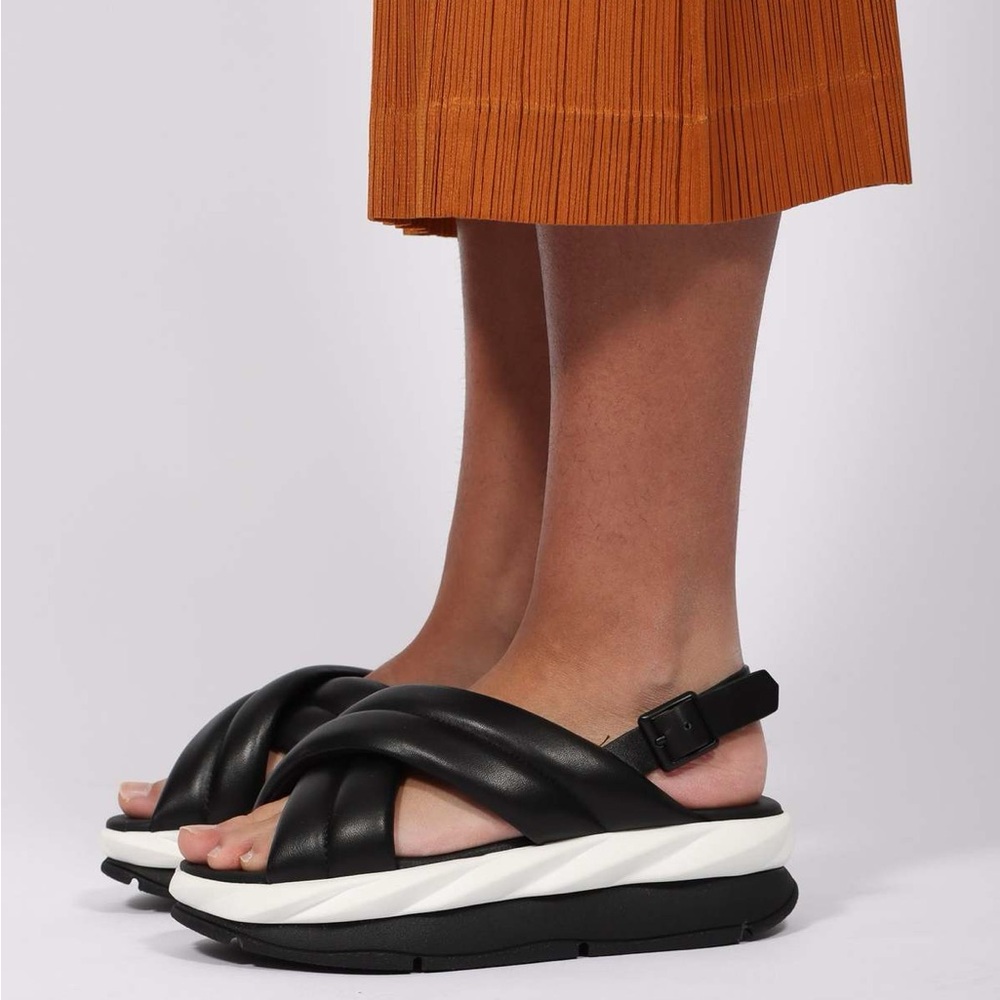 4CCCCEES Cross-Strap Mellow Sandals Black and White Size 39 / 8.5 - Picture 7 of 16